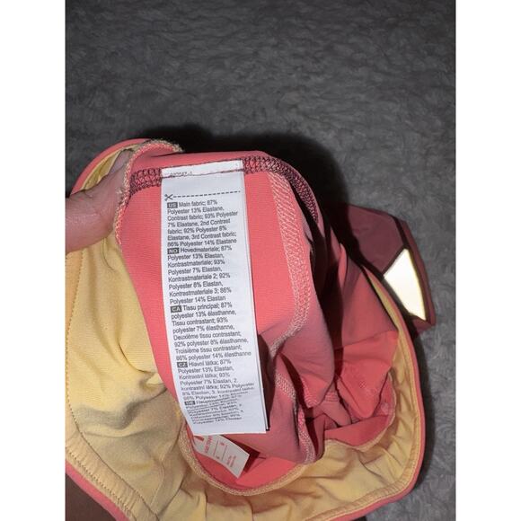 Kari Tara Women’s Sz. M Pink/Coral/ylw Classic Leggings. Fantastic Pair & Colors - Picture 5 of 9